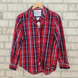 NWT Frank & Eileen Cotton Plaid Flannel Eileen Button Down Shirt